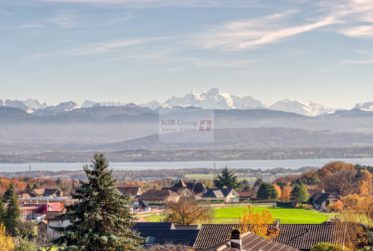 Detached house with breathtaking views of Lake Geneva and the Alps