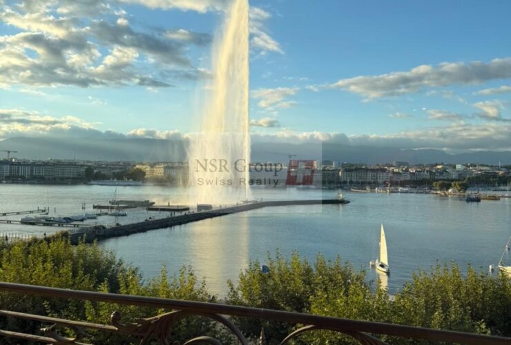 Appartement de prestige à louer de 135m² – Vue exceptionnelle sur le Jet d’Eau
