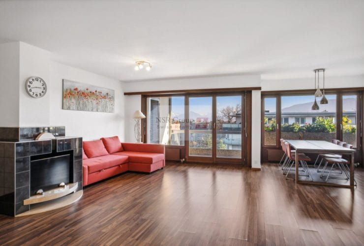 Bright Dual-Aspect Apartment with Salève & Mountain Views