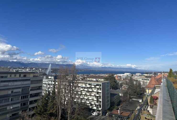 Malagnou - Attique rénové avec terrasses